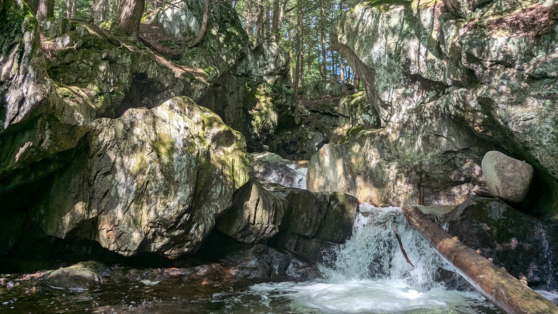 Waterfalls near the campground