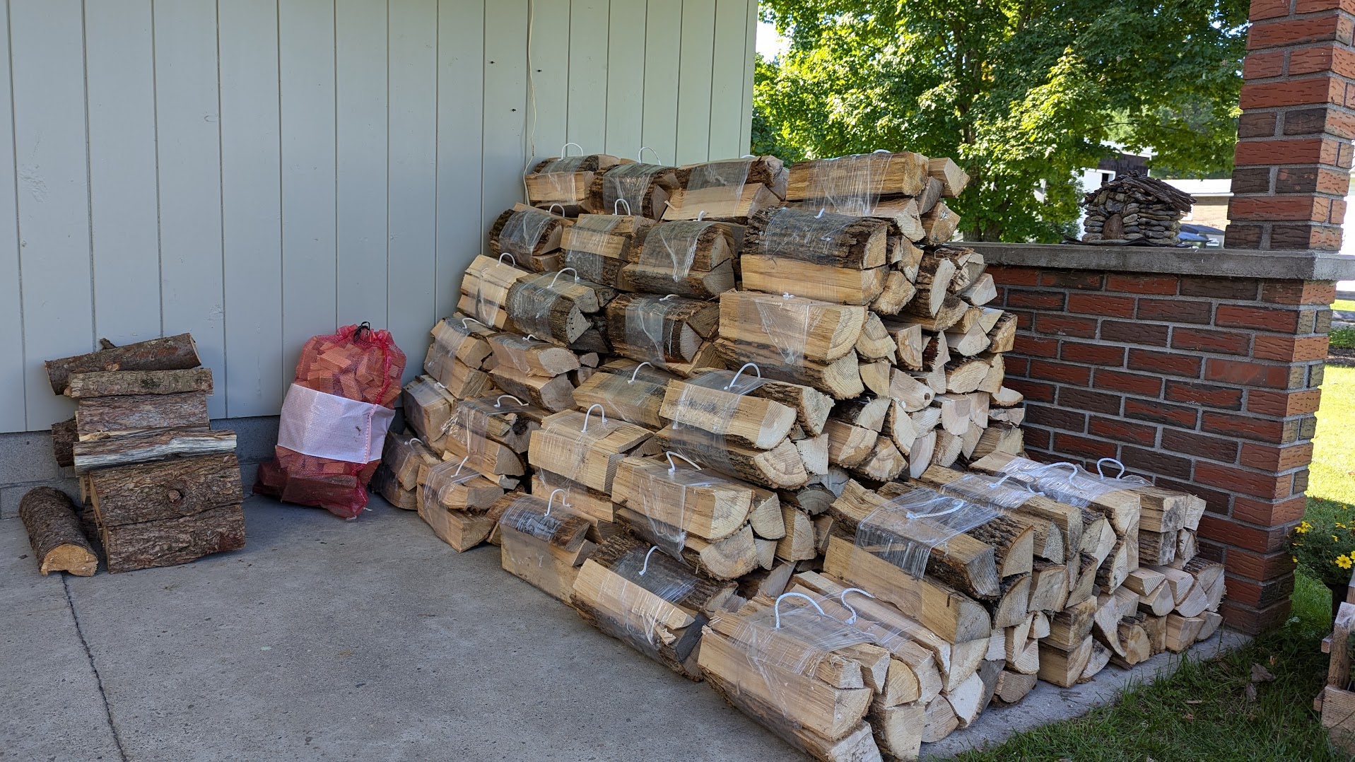 Firewood available at the campground