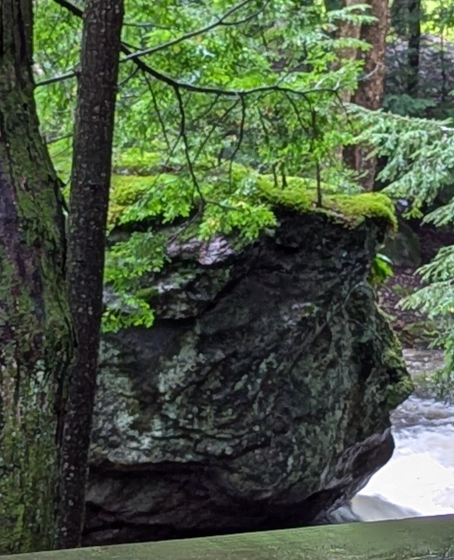 Rocky terrain at the campground